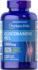 Глюкозамін, Glucosamine, Puritan's Pride, 1500 мг, 120 капсул (PTP-11822), фото