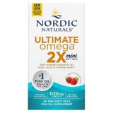 Nordic Naturals NOR-06100 Nordic Naturals, Ultimate Omega 2X, смак полуниці, 1120 мг, 60 м'яких желатинових мінікапсул (NOR-06100) (NOR-06100)