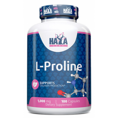 Haya Labs, Пролін, L-Proline, 1000 мг, 100 капсул (820429), фото