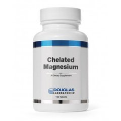 Хелатний магній, Chelated Magnesium, Douglas Laboratories, 100 таблеток (DOU-00605), фото