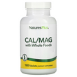 NaturesPlus, кальцій та магній з цільнохарчовими інгредієнтами, 180 таблеток (NAP-33645)