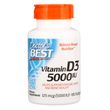 Doctor's Best, Витамин D3, 125 мкг (5000 МЕ), 180 мягких желатиновых капсул (DRB-00218)