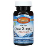Carlson Labs, Wild Caught Super Omega-3 Gems, высокоэффективная омега-3 из морской рыбы, 600 мг, 50 капсул (CAR-01520), фото