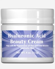 Крем з гіалуроновою кислотою Puritan's Pride, Nature Smart HyaLuronic Acid Beauty Cream, 113 г (PTP-15479), фото