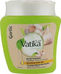 Маска для волосся з екстрактом часнику, Vatika Garlic Hot Oil Treatment Cream, Dabur, 500 г (DBR-70407), фото