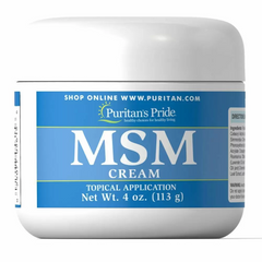 Крем з МСМ (метілсульфонілметаном), MSM Cream, Puritan's Pride, 113 мл (PTP-05615), фото