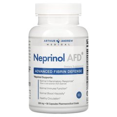 Arthur Andrew Medical, Neprinol AFD, улучшенная фибриновая защита, 500 мг, 90 капсул (AAM-00104), фото