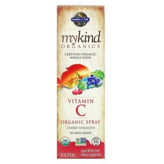 Garden of Life, MyKind Organics, органический спрей с витамином С, вишня и мандарин, 58 мл (GOL-11860), фото