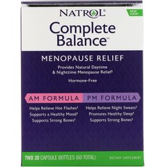 Менопауза повний комплекс, Complete Balance for Menopause, Natrol, 2 банки по 30 капсул (NTL-03001), фото
