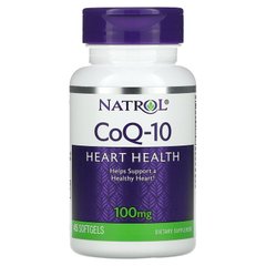 Natrol, CoQ-10, 100 мг, 60 гелевих капсул (NTL-04078), фото
