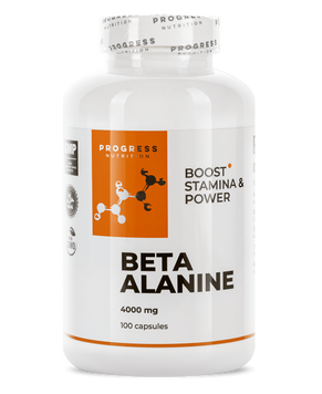Бета-аланін 1000 мг Progress Nutrition Beta Alanine - 100 капсул, фото
