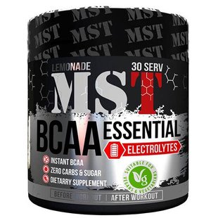 MST Nutrition, Амінокислоти BCAA з електролітами, смак лимонад, 240 г (MST-16054), фото