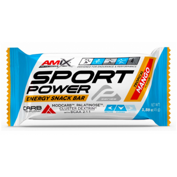 Amix, Батончик Performance Amix Sport Power Energy Snack Bar, тропический манго, 45 г - 1/20 (820727), фото