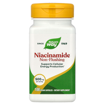Нікотинамід (вітамін B3) 500 мг Nature's Way Niacinamide Non-Flushing - 100 капсул, фото