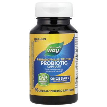 Пробіотик 5 млрд КУО Nature's Way Primadophilus Reuteri Probiotic - 90 капсул, фото