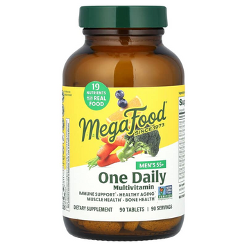 MegaFood, мультивитамины для мужчин старше 55 лет, для приема один раз в день, 90 таблеток (MGF-10356), фото