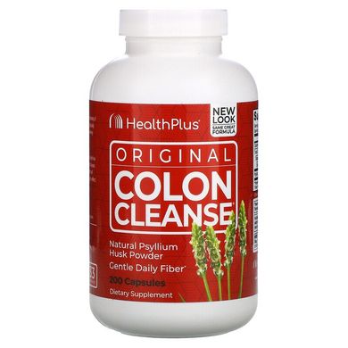 Health Plus, Original Colon Cleanse, харчова добавка для очищення кишечника, 200 капсул (HPI-08763), фото