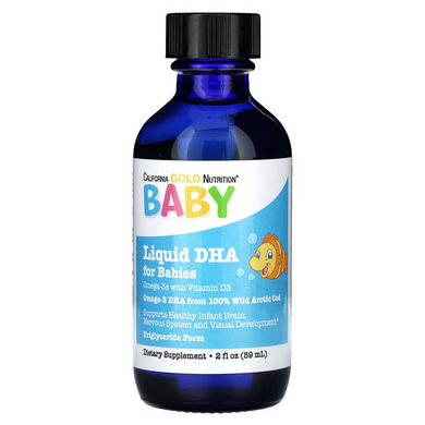 DHA для немовлят, Baby's DHA, California Gold Nutrition, 59 мл (CGN-00871), фото