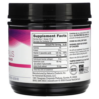 Пептиди колагену + вітамін C + гіалуронова кислота NeoCell Super Collagen Plus - 390 г, фото