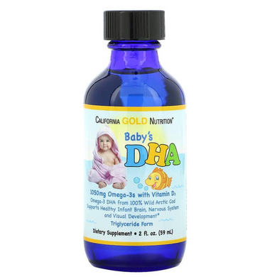 DHA для младенцев, Baby's DHA, California Gold Nutrition, 59 мл (CGN-00871), фото