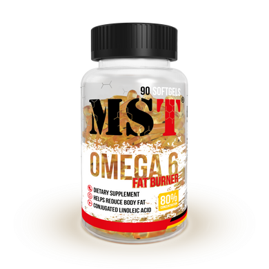 MST Nutrition, Жироспалювач, Omega 6 - Fat Burner, 90 капсул (MST-00309), фото