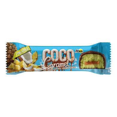 FitWin, Протеиновый батончик Coco Caramel, без цукру, ананас, 40 г, 1/20 (FTW-23064), фото