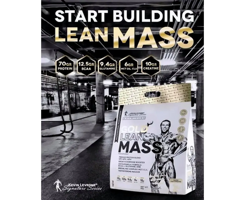 Kevin Levrone, Gold Lean Mass, Гейнер, полуниця, 6000 г (KEL-22784), фото