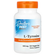 Doctor's Best, Best, L-тирозин, 500 мг, 120 вегетаріанських капсул (DRB-00316)