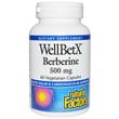 Natural Factors, WellBetX, берберин, 500 мг, 60 вегетаріанських капсул (NFS-03544)