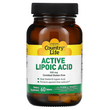 Альфа-ліпоєва кислота Country Life Lipoic Acid (Time Release) - 300 мг, 60 таблеток