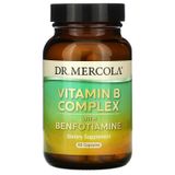 Dr. Mercola MCL-01834 Dr. Mercola, комплекс вітамінів групи B з бенфотіаміном, 60 капсул (MCL-01834)