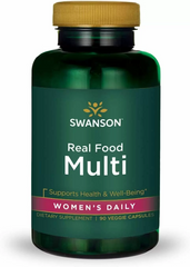 Мультивитамины на каждый день, Ultra Real Food Multi, Swanson, для женщин, 90 вегетарианских капсул (SWV-21037), фото