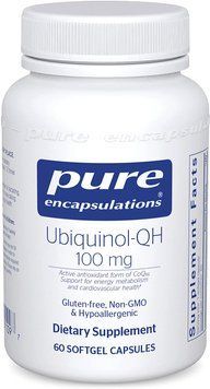 Убихинол-QH, Ubiquinol-QH, Pure Encapsulations, 100 мг, 60 капсул (PE-01109), фото