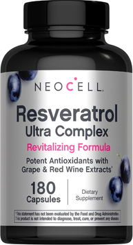 Ресвератрол 500 мг NeoCell Resveratrol Ultra Complex - 180 капсул, фото
