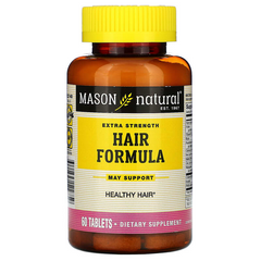 Mason Natural, Сверхмощное средство для волос, 60 таблеток (MAV-12275), фото