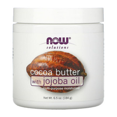 Масло какао з маслом жожоба (Cocoa Butter, Jojoba Oil), Now Foods, Solutions, 192 мл, (NOW-07760), фото