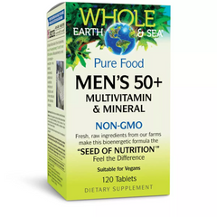 Natural Factors, Men's 50+, Мультивітамінний та мінеральний комплекс для чоловіків 50+, 120 таблеток (NFS-35521), фото