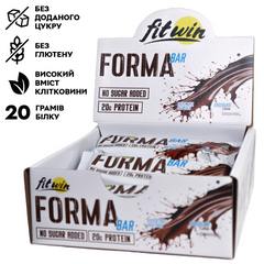 FitWin, Протеїновий батончик, Forma Bar, шоколад, 60 г, 12 шт (FTW-23032), фото