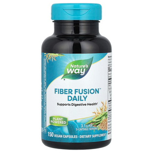 Nature's Way, Fiber Fusion™ Daily, 620 мг, 150 веганських капсул (EMT-08452), фото