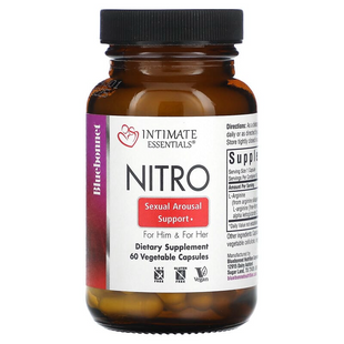 Bluebonnet Nutrition, Intimate Essentials, Nitro, для него и женщины, 60 растительных капсул (BLB-04018), фото