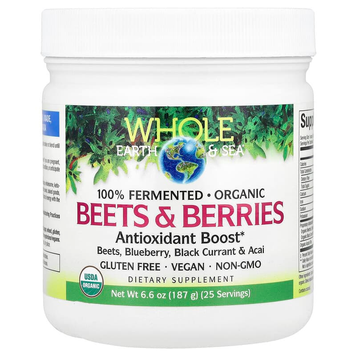 Антиоксиданти Natural Factors Whole Earth & Sea Beets & Berries Antioxidant Boost - 187 г, фото