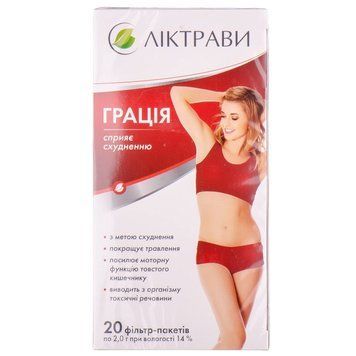 Фіточай Грація Ліктрави - 20 фільтр-пакетів по 2 г, фото