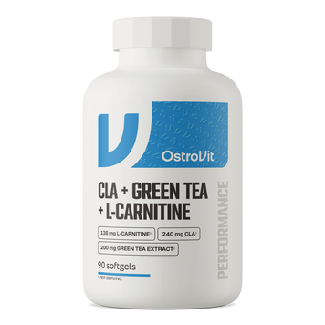 Ostrovit, Карнитин+Зеленый чай+CLA, L-Carnitine+Green Tea +CLA, 90 гелевых капсул (OST-22019), фото