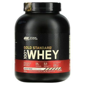 Optimum Nutrition, 100% Whey Gold Standard, сироватковий протеїн, зі смаком шоколадного морозива, 2270 г (OPN-02789), фото