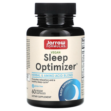 Jarrow Formulas, Sleep Optimizer, добавка для нормализации сна, 60 растительных капсул (JRW-29049), фото