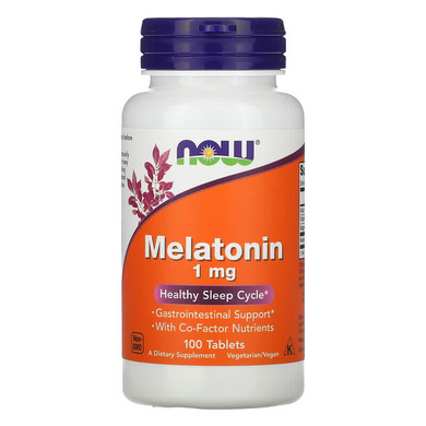 NOW Foods, Мелатонін, 1 мг, 100 таблеток (NOW-03262), фото