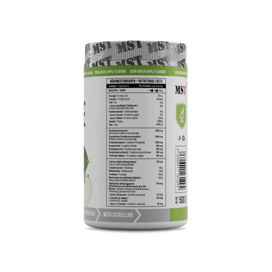 Креатинова суміш 7 in 1 MST Creatine Kick | Зелене яблуко - 500 г, фото