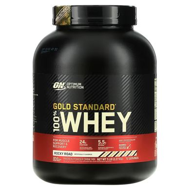 Optimum Nutrition, 100% Whey Gold Standard, сывороточный протеин, со вкусом шоколадного мороженого, 2270 г (OPN-02789), фото