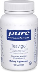 Высокоочищенный экстракт зеленого чая, Teavigo, Pure Encapsulations, 120 капсул (PE-00742), фото