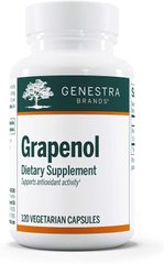 Антиоксидантная поддержка, Grapenol, Herbal Supplement, Genestra Brands, 120 вегетарианских капсул (GEN-10170), фото